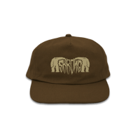 Image 1 of Monster Logo Hat (BROWN)