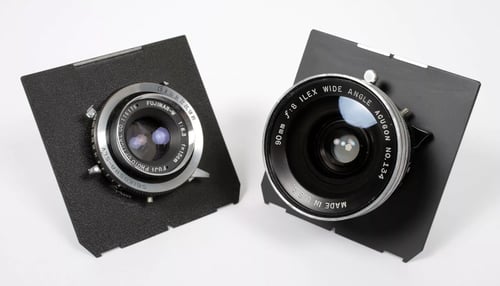 Image of Stenopeika Hyper 4X5 MKII Camera w/ 150mm + 90mm lenses +holders +fresnel +film