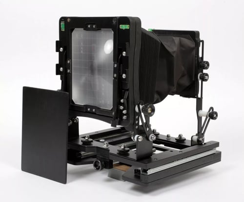 Image of Stenopeika Hyper 4X5 MKII Camera w/ 150mm + 90mm lenses +holders +fresnel +film