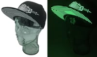 Image 5 of Optical Eye G Jones Inspired  Glow in the dark SnapBack Hat 