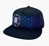 Image 1 of The JellyFish Nebula-SNAPBACK- Glow in the dark String Cheese Incident tribute hat 