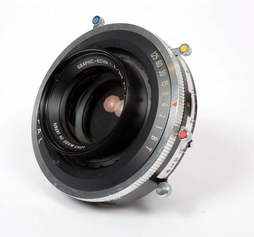 Image of Graphic Kowa 305mm F9 Lens in Copal #3 Shutter (covers 11X14 and more)