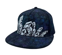 Image 1 of Crystallized Consciousness Glow in the Dark Snapback Hat