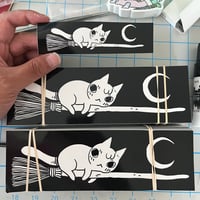 Image 3 of Broom Cat Bumper Sticker