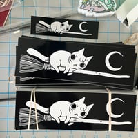 Image 4 of Broom Cat Bumper Sticker