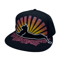 Image 1 of Cats Down Under the Stars Glow in the dark Snapback Hat 