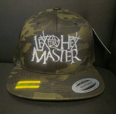 Image of LEX THE HEX MASTER : DARK CAMO LOGO Snapback Hat