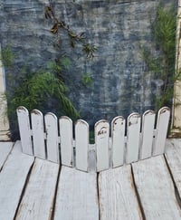 Image 1 of Wooden handmade fence hite vintage