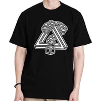 Image 1 of Geometrical Questions? - Glow in the dark- T Shirt 