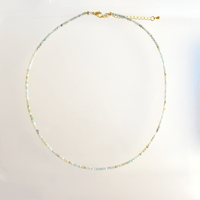 Image 3 of Tiny Gemstone Necklace, Amazonite 