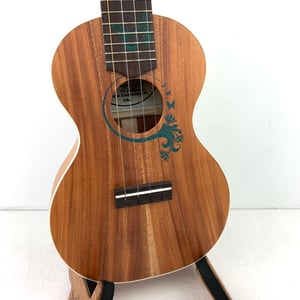 Image of LoPrinzi Concert Ukulele w/ Butterfly Sand Inlays, Model OSC (Used, Mint Condition)