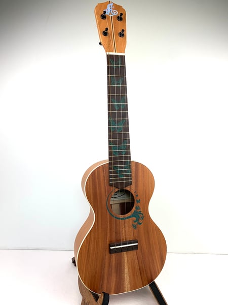Image of LoPrinzi Concert Ukulele w/ Butterfly Sand Inlays, Model OSC (Used, Mint Condition)