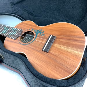 Image of LoPrinzi Concert Ukulele w/ Butterfly Sand Inlays, Model OSC (Used, Mint Condition)