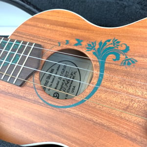 Image of LoPrinzi Concert Ukulele w/ Butterfly Sand Inlays, Model OSC (Used, Mint Condition)