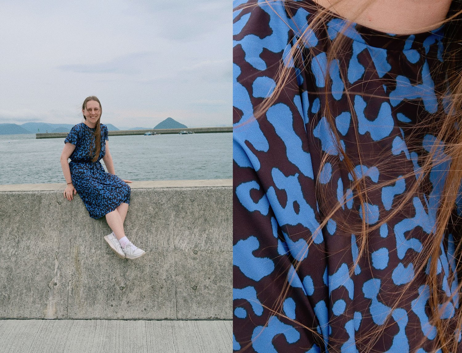 Image of BLUE NOISE LOOSE DRESS (preorder)