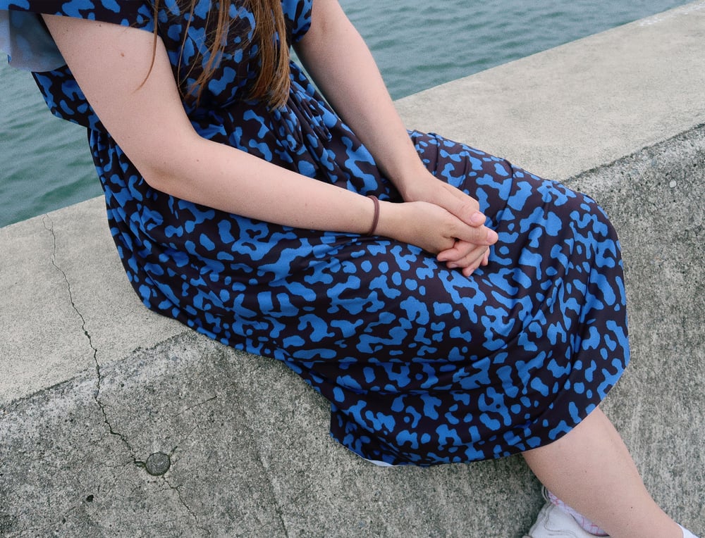 Image of BLUE NOISE LOOSE DRESS (preorder)