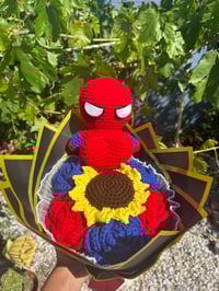 Spiderman inspired bouquet! 