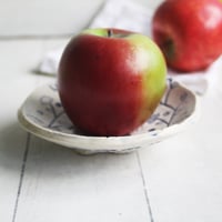Image 4 of Trinket Dish in Blue and White, Handcrafted Jewelry Dish, Made in USA