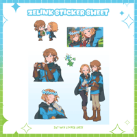 ✧ Link and Zelda Sticker Sheet ✧