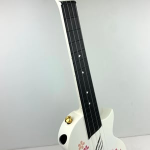 Image of Enya Nova White Flower Concert Ukulele, Carbon Fiber (Used-Mint Condition)