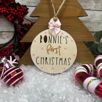 Image 1 of First Christmas Bauble (bow)