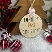Image 2 of First Christmas Bauble (bow)