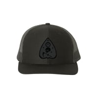 Image 2 of Far Metal Black out patch hats