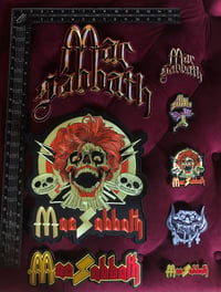 PATCH BONANZA! 5 small patches and 3 jumbo back patches! 8 patches.