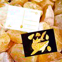 Honey Calcite Lemon Shark 5"x7" Postcard