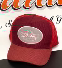 Image 1 of Boys Lie Red Corduroy Trucker Hat  