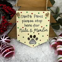 Santa Paws Pennant Flag