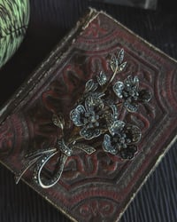 Image 1 of Marcasite flower brooch