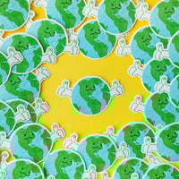 Image 3 of Earth Clear Vinyl Sticker