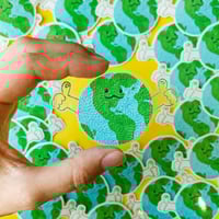 Image 2 of Earth Clear Vinyl Sticker