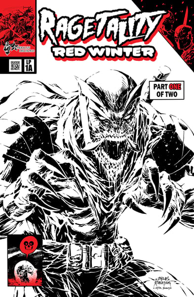 Image of RAGETALITY RED WINTER Venom Lethal Protector 1 HOMAGE COVER