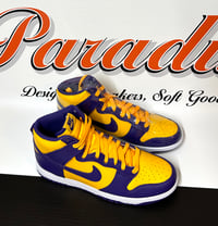 Image 1 of Nike Men Dunk High Lakers Court Purple/Yellow (Size 10 Men's)
