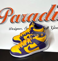 Image 2 of Nike Men Dunk High Lakers Court Purple/Yellow (Size 10 Men's)