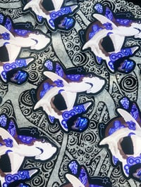 Image 4 of Blue Lace Agate Bonnethead Shark Sticker
