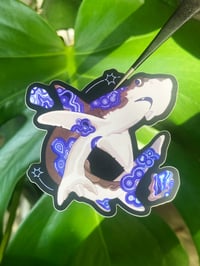 Image 5 of Blue Lace Agate Bonnethead Shark Sticker