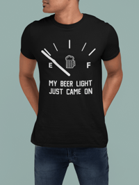Image 5 of My Beer Light Just Came On Unisex Crewneck T-Shirt