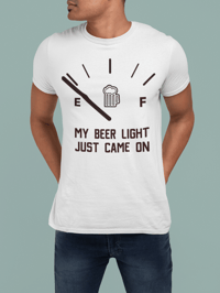Image 6 of My Beer Light Just Came On Unisex Crewneck T-Shirt
