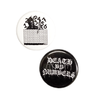 Death By Numbers Buttons (2 Pack)