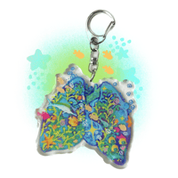 Image 1 of seawater in my lungs keychain