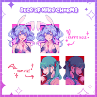 Image 1 of ✧ DECO*27 Miku Charms ✧