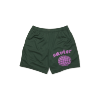 SAVIOR MESH FOREST GREEN SHORTS