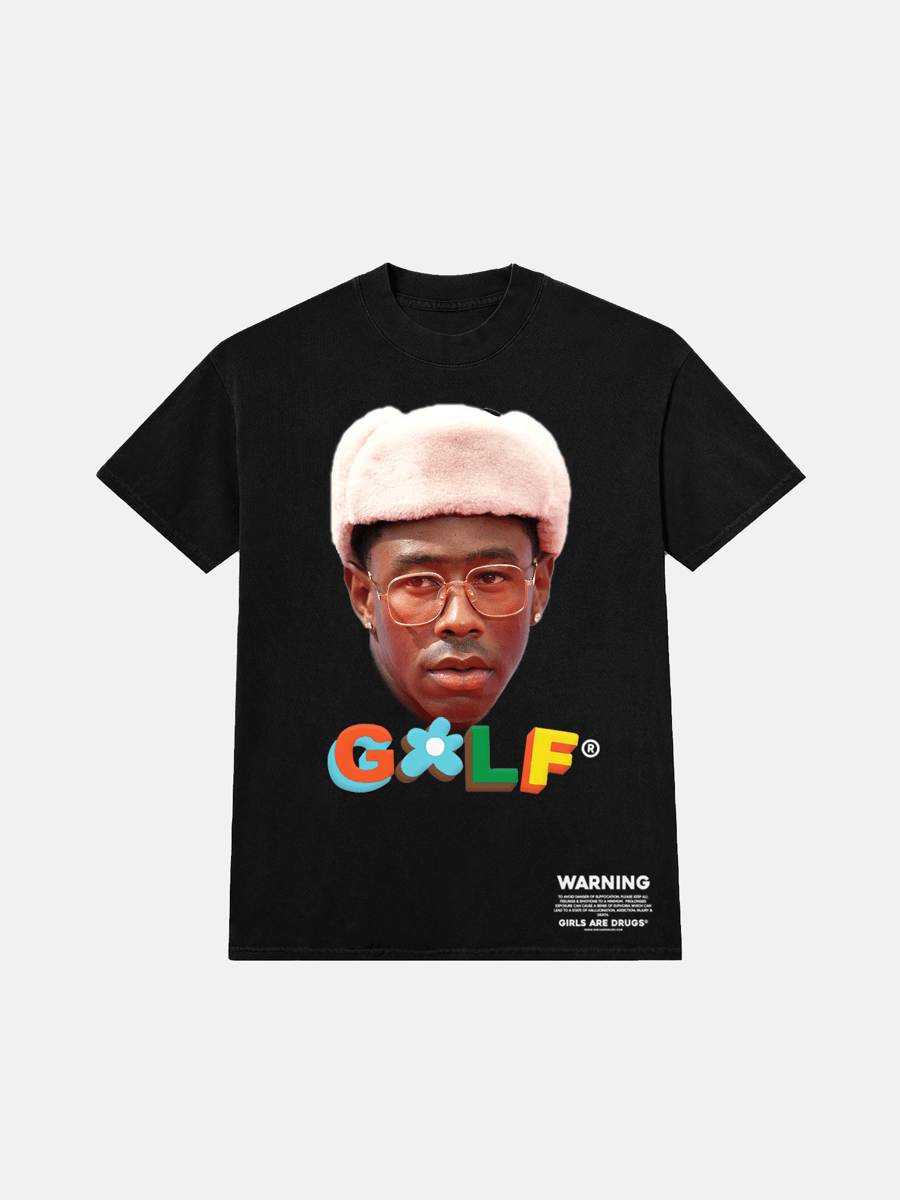 Image of GIRLS ARE DRUGS® TEE - "TYLER THE CREATOR®" - BLACK *ORIGINAL PRICE: $75*