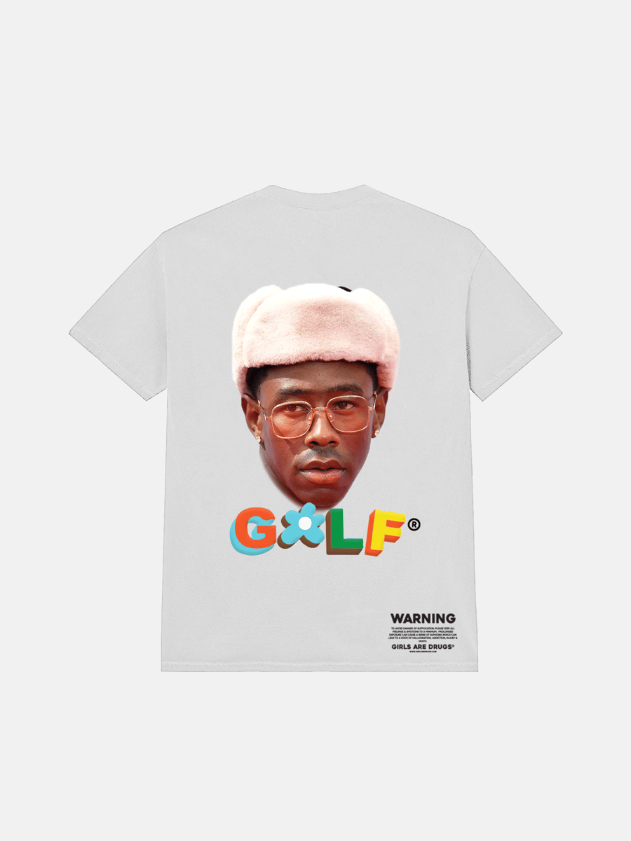 Image of GIRLS ARE DRUGS® TEE - "TYLER THE CREATOR®" - WHITE *ORIGINAL PRICE: $75*