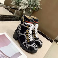 Image 10 of GG Print Wool Boots