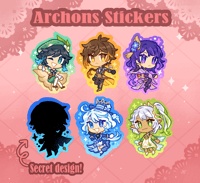 Archons stickers GACHA ✦ Genshin Impact