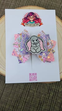  Purple Elephant hairbow